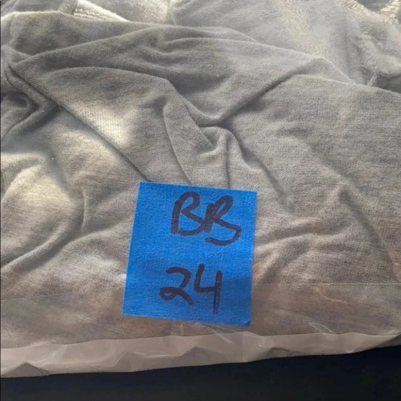 CAbi Gray Long Sleeve Drape Cross Over Taylor Top - Picture 9 of 9